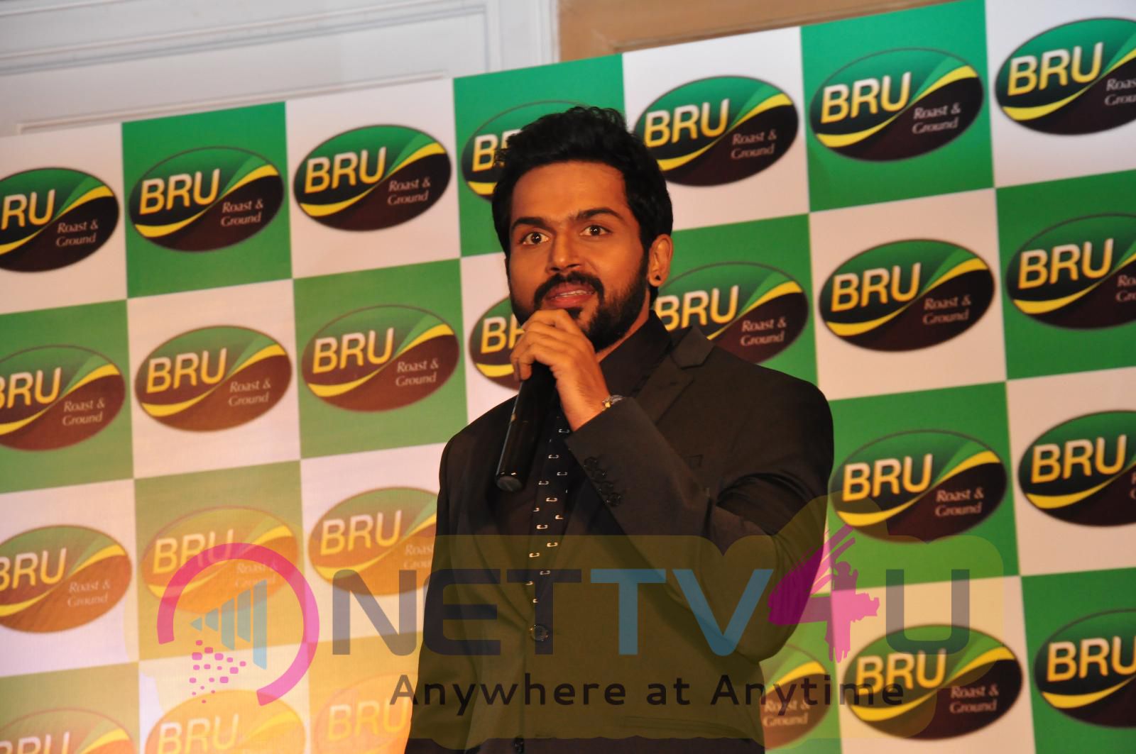 Actor Karthi Launches The New Pack Of BRU Roast & Ground Stills Telugu Gallery