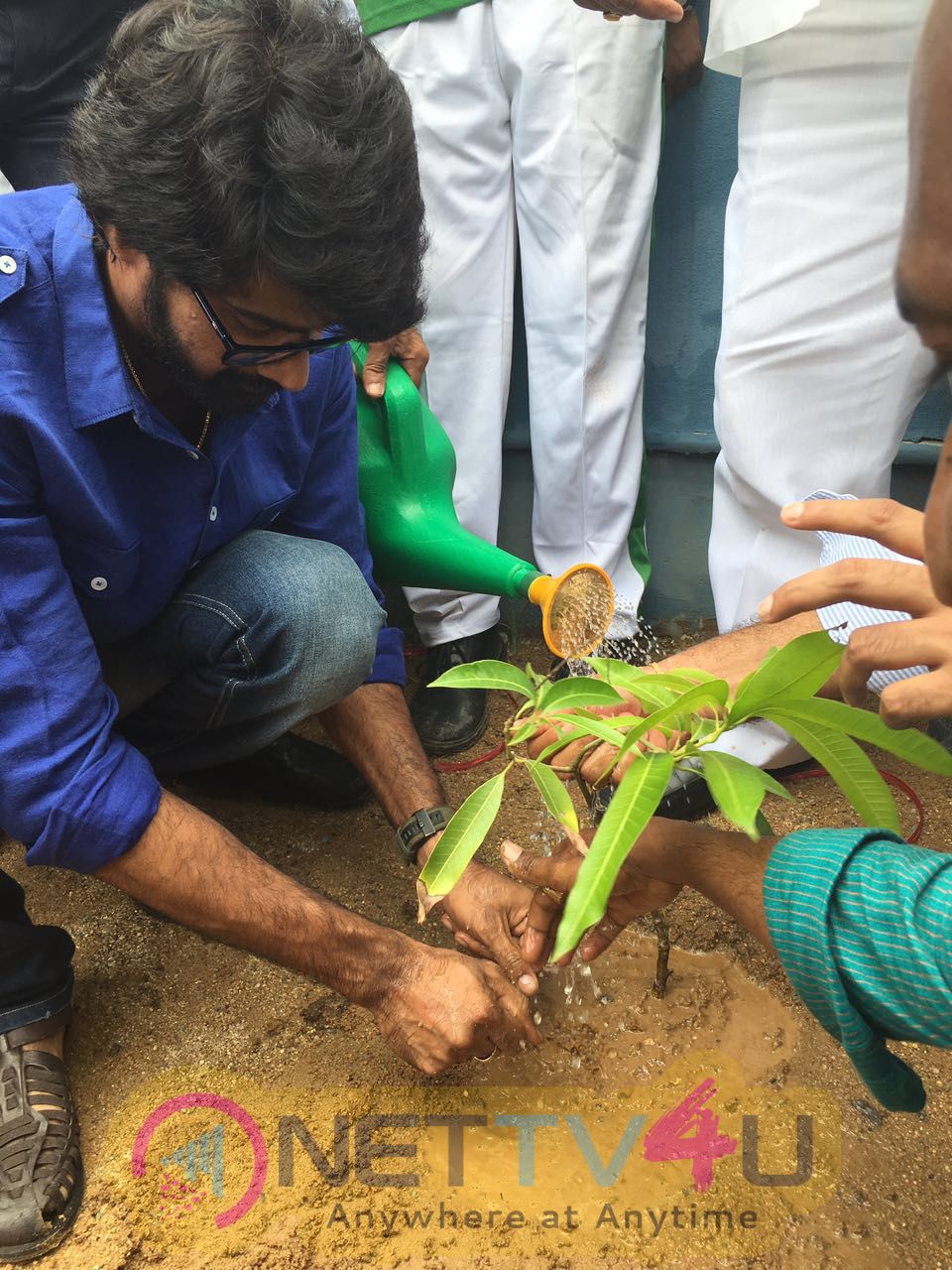 Actor Naveen Chandra Participating In Plantation Attractive Photos Telugu Gallery