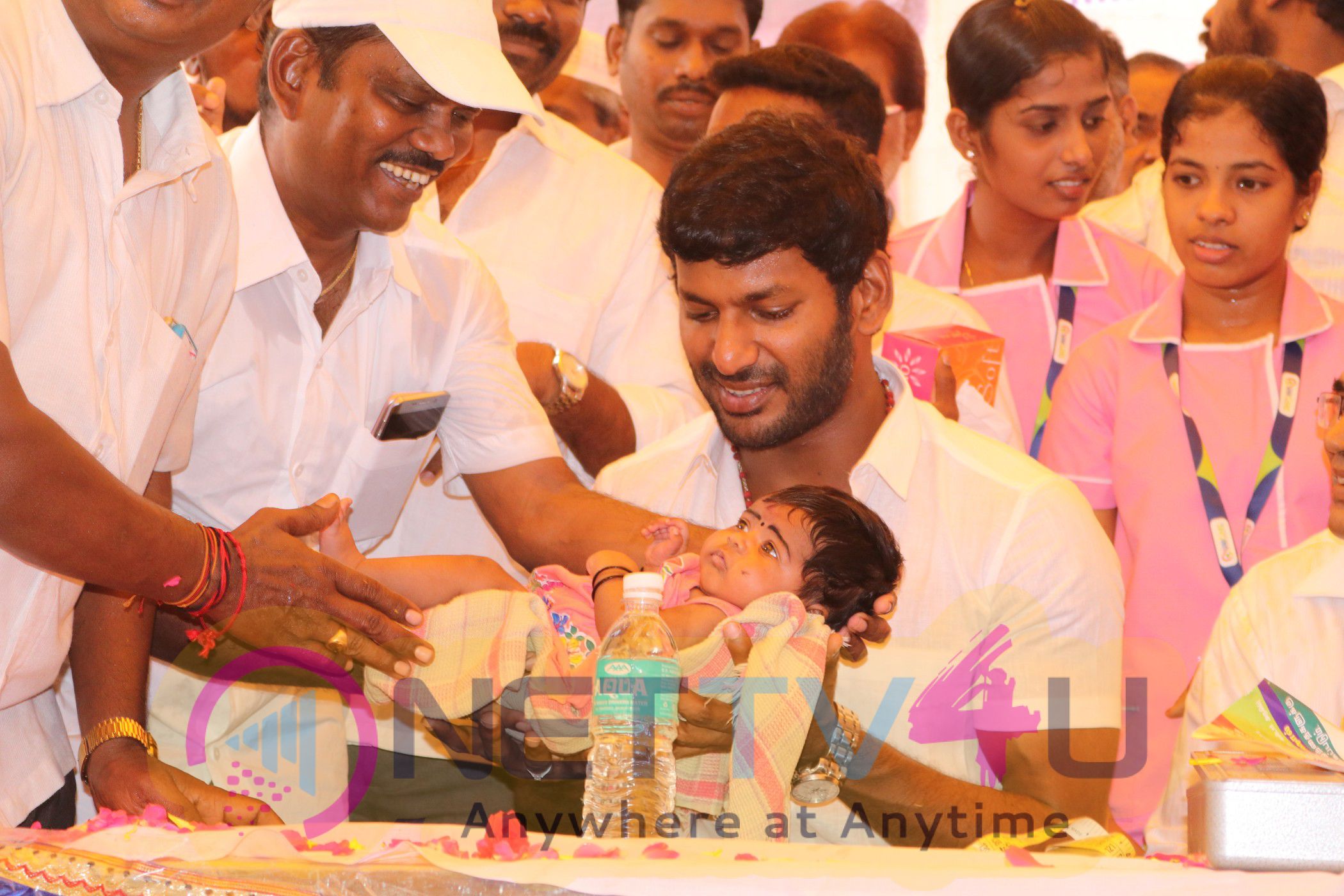 Actor Vishal Birthday Celebration Stills And MPS Poly Clinic Operates In Partnership With A Mixture Of Special Medical Camp Set 