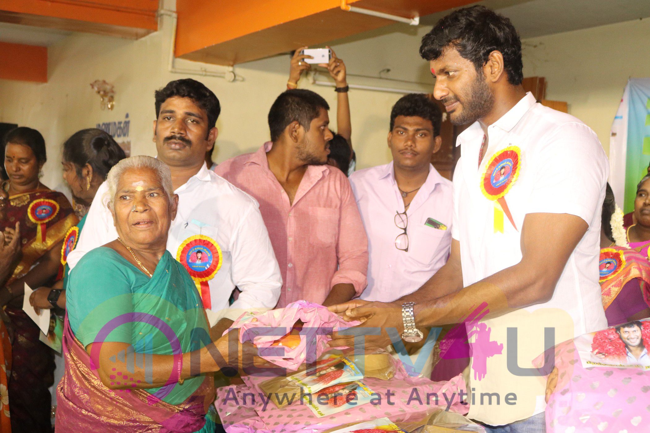 Actor Vishal Birthday Celebration Stills And MPS Poly Clinic Operates In Partnership With A Mixture Of Special Medical Camp Set 