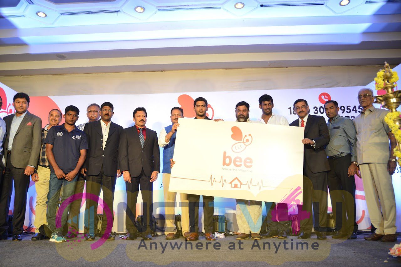Actor Vishal Launches Bee Home Care Healthcare At Your DoorStep Images  Tamil Gallery