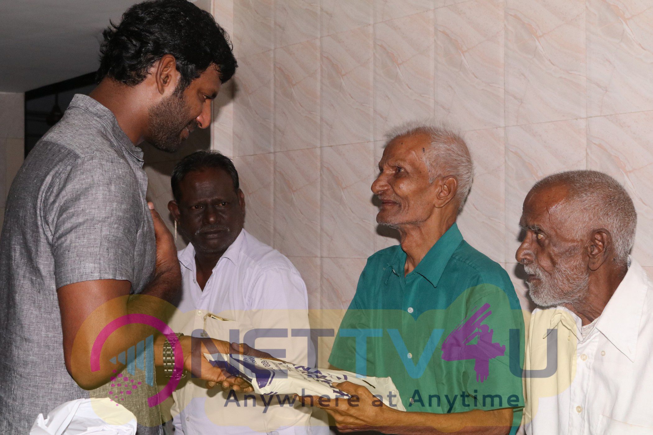 Actor Vishal Reddy Celebrate Is Birthday At Kasturi Gandhi Government Hospital In Tiruvallikeni And Gold Ring Fastidious And Mer