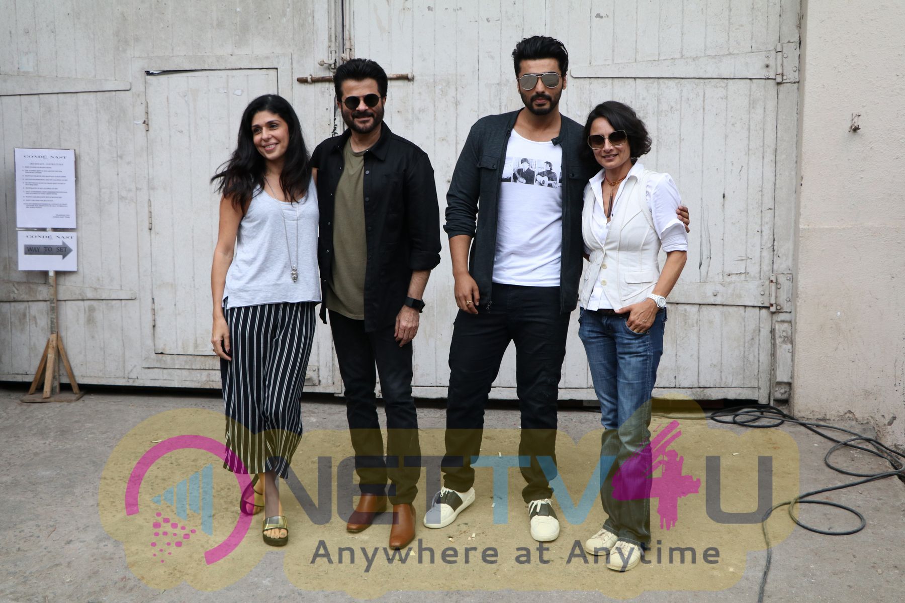 Actors Anil Kapoor And Arjun Kapoor On The Sets Of Show Vogue BFFs Stills Hindi Gallery