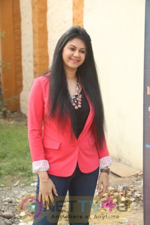 Actress 	Kamna Jethmalani Lovely Stills At Indian Entertainment League Logo Launch