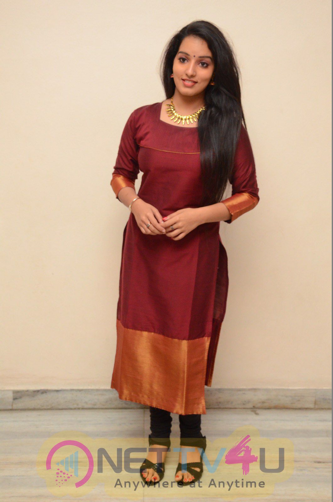 Actress Malavika Menon Beautiful Stills At Love K Run Movie Platinum Disk Function  Telugu Gallery