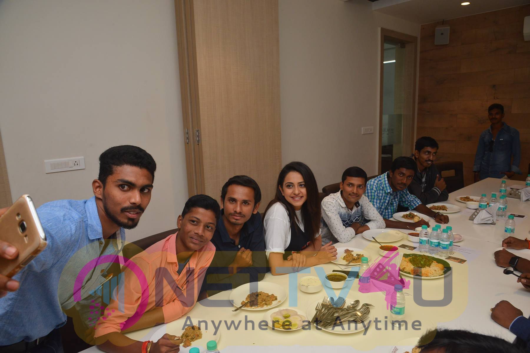 Actress Rakul Preet Singh Birthday Celebrations With Her Hard Core Fans Sightly Images Telugu Gallery