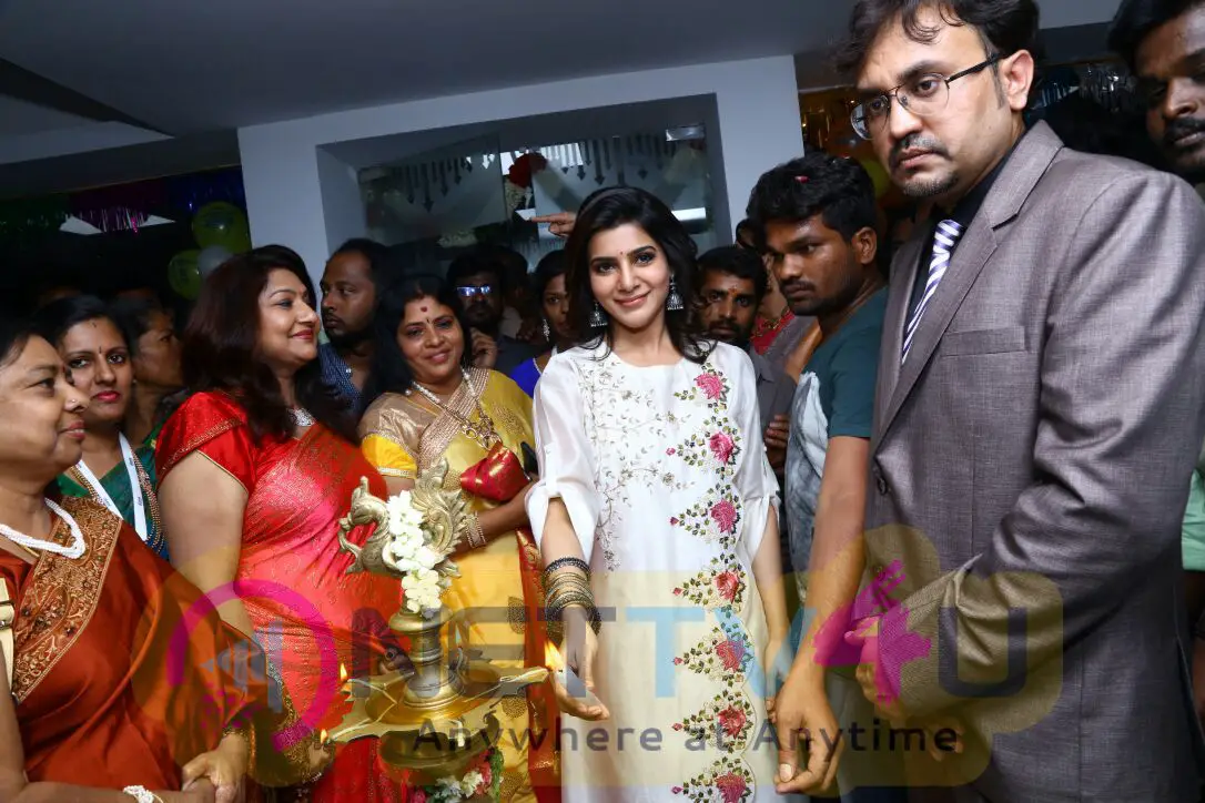 Actress Samantha In Madurai 32nd Branch V Care Launch Exclusive Stills Tamil Gallery