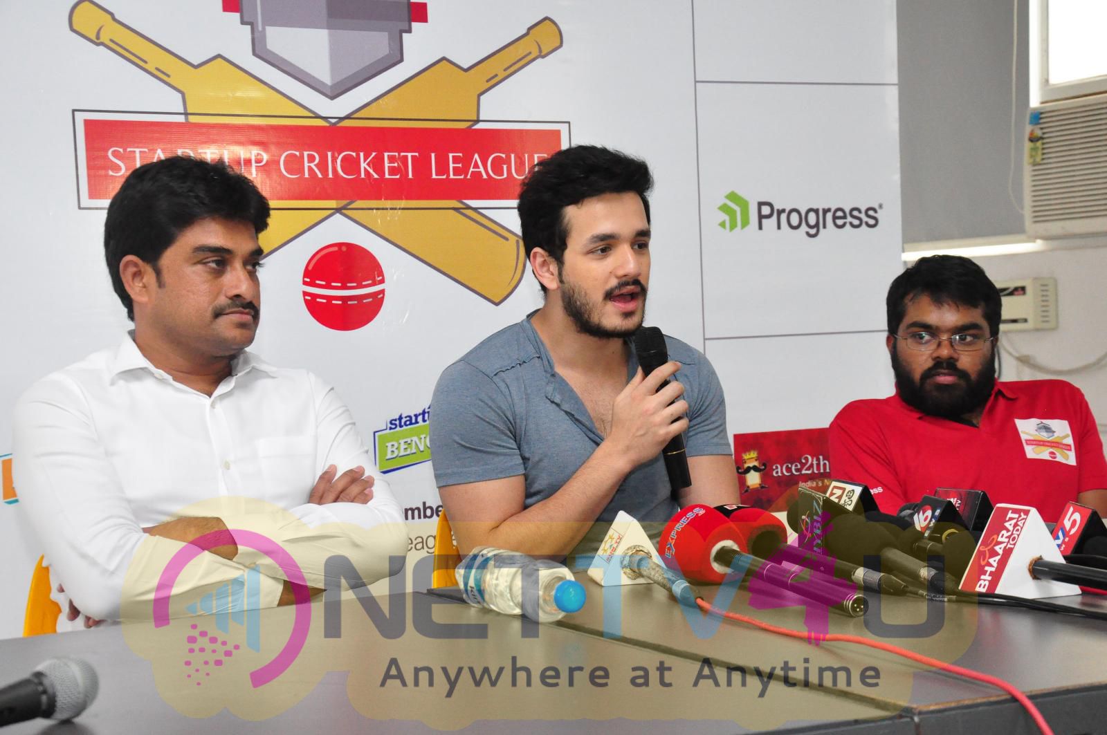 Akhil Launched Startup Cricket League Dazzling Stills Telugu Gallery