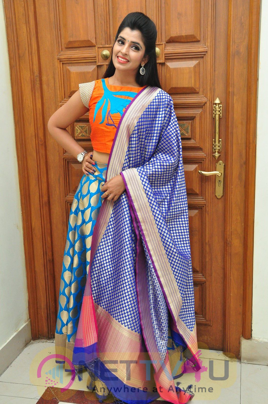 Anchor Syamala Cute Stills At Megastar Chiranjeevi Birthday Celebrations Telugu Gallery