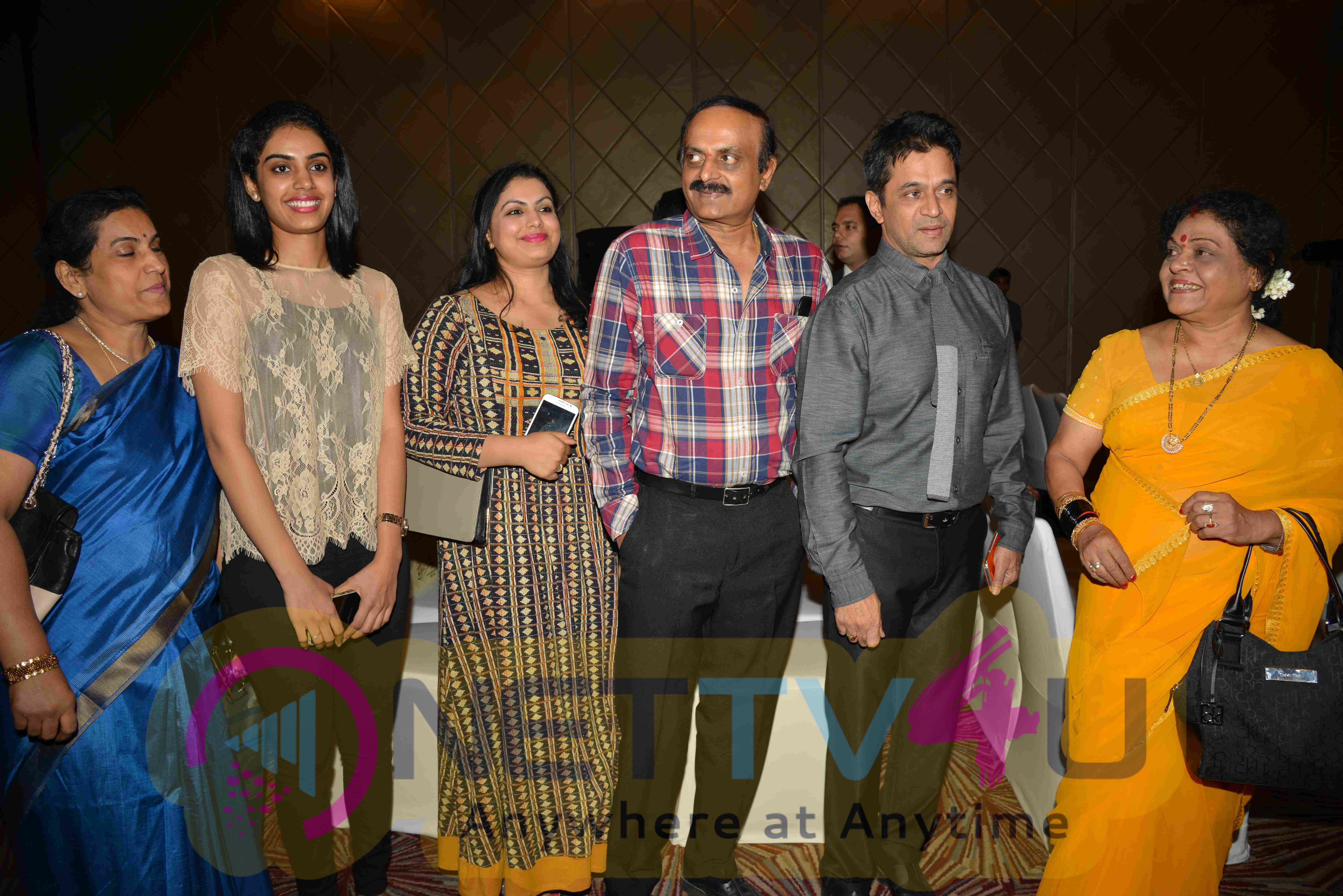 Arjun Sarja & Aishwarya Arjun At Prema Baraha Kannada Movie Launch Extraordinary Stills Kannada Gallery
