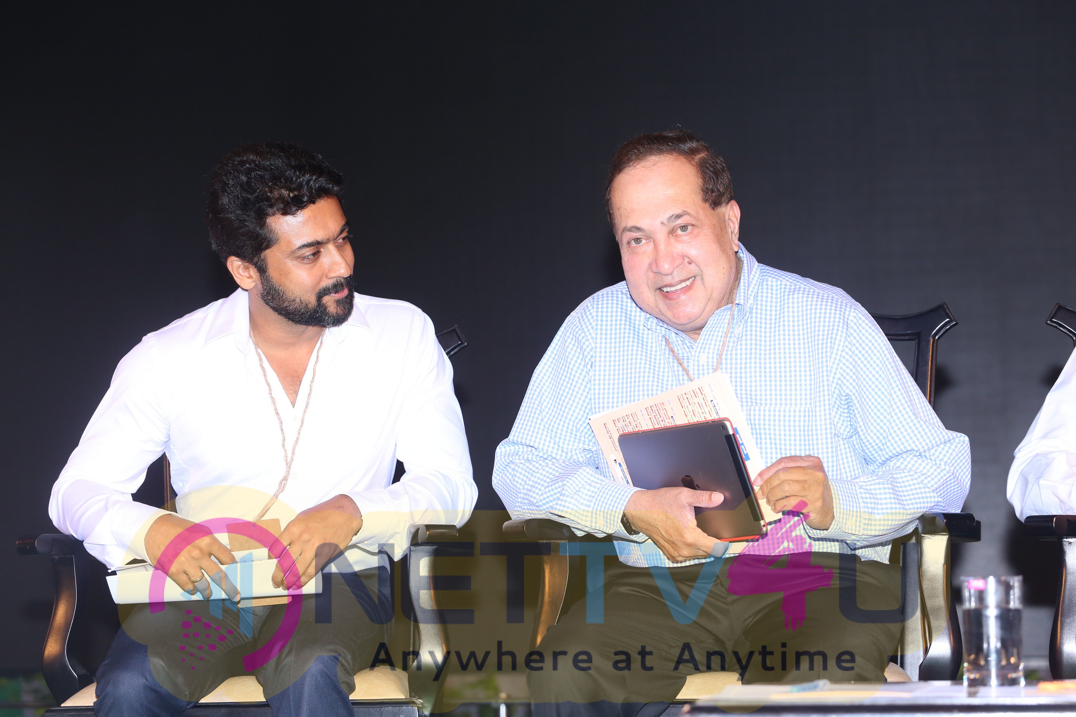 actor surya agaram foundation press meet photos 23