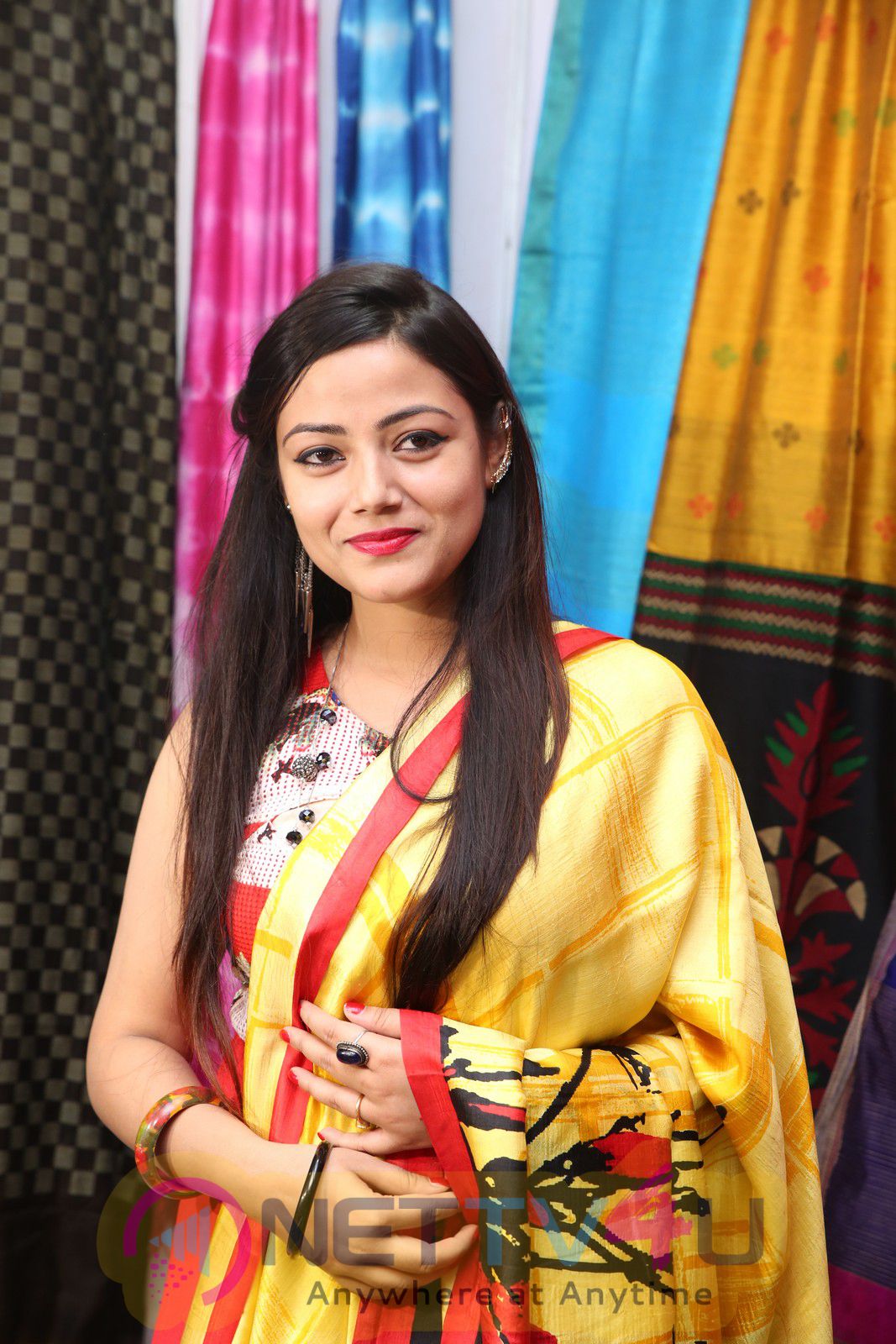 Actress Pallabi Ghosh Inaugurates Silk India Expo At Secunderabad Attractive Stills Telugu Gallery