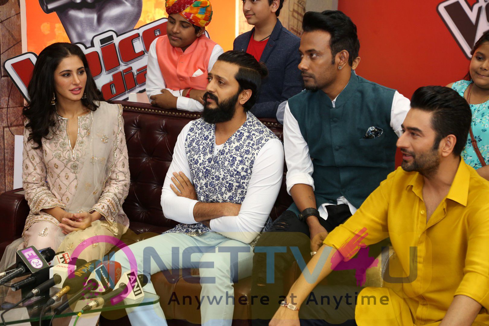 Banjo Star Cast Visit On The Set Of The Voice For Promotion Stills Hindi Gallery