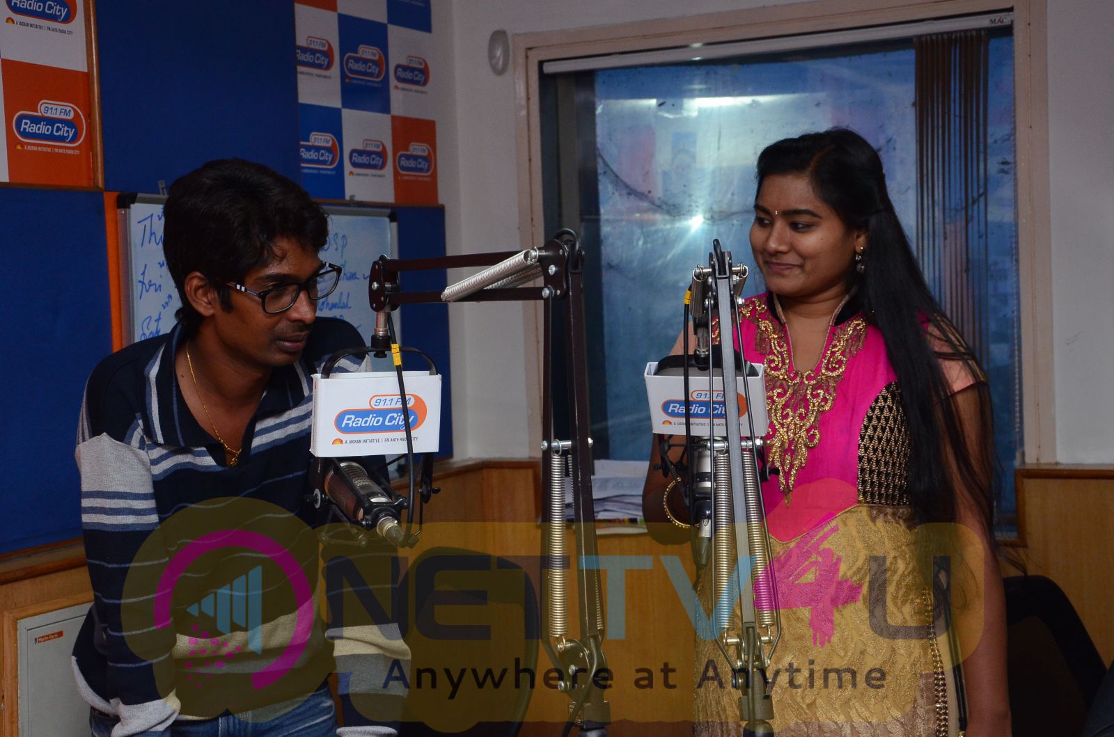 Banthipoola Janaki Movie Team & Diksha Panth At Radio City 91.1 FM Stills Telugu Gallery