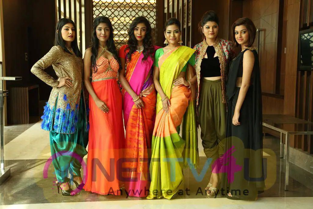celebrities stills at chennai fashion week 2015 press meet 12