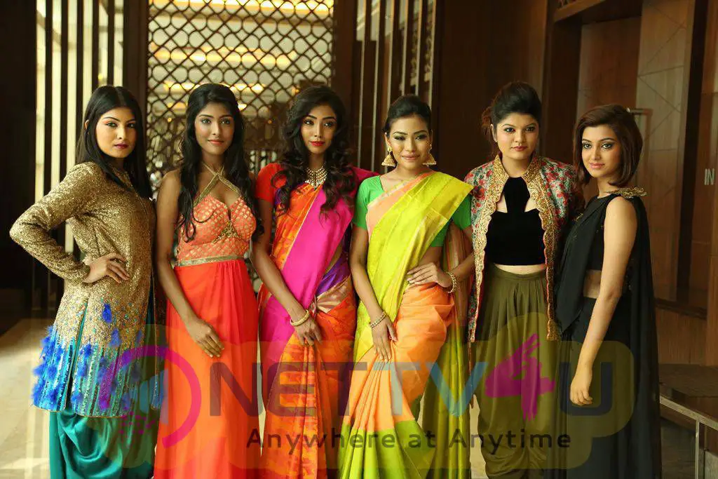 celebrities stills at chennai fashion week 2015 press meet 9