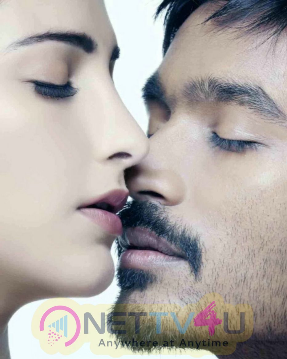 Dhanush And  Sruthi Hasaan Romantic Images In Three Movie Tamil Gallery