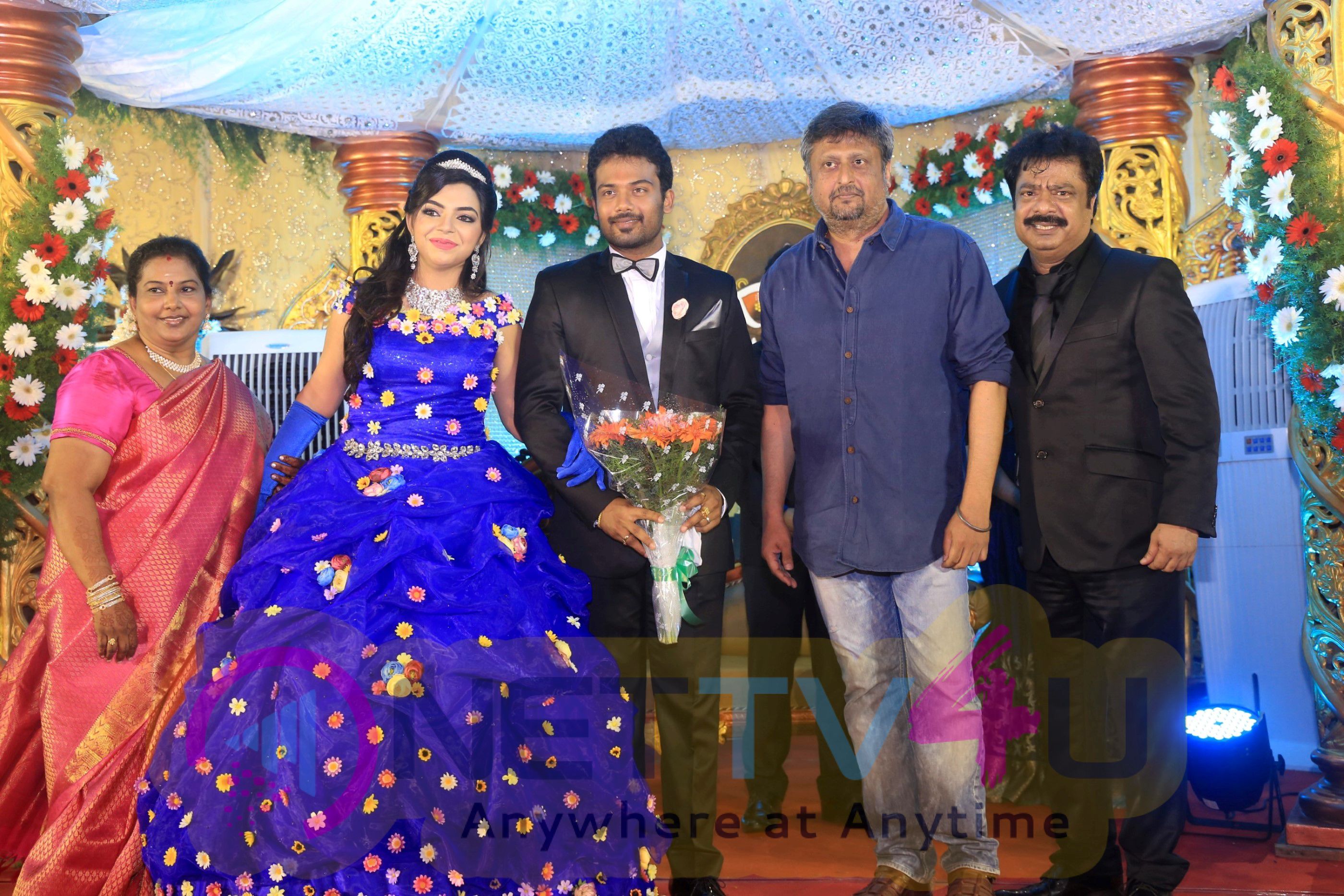 Director R. Pandiarajan Son Prithvirajan Weds Akshaya Wedding Reception Images Tamil Gallery