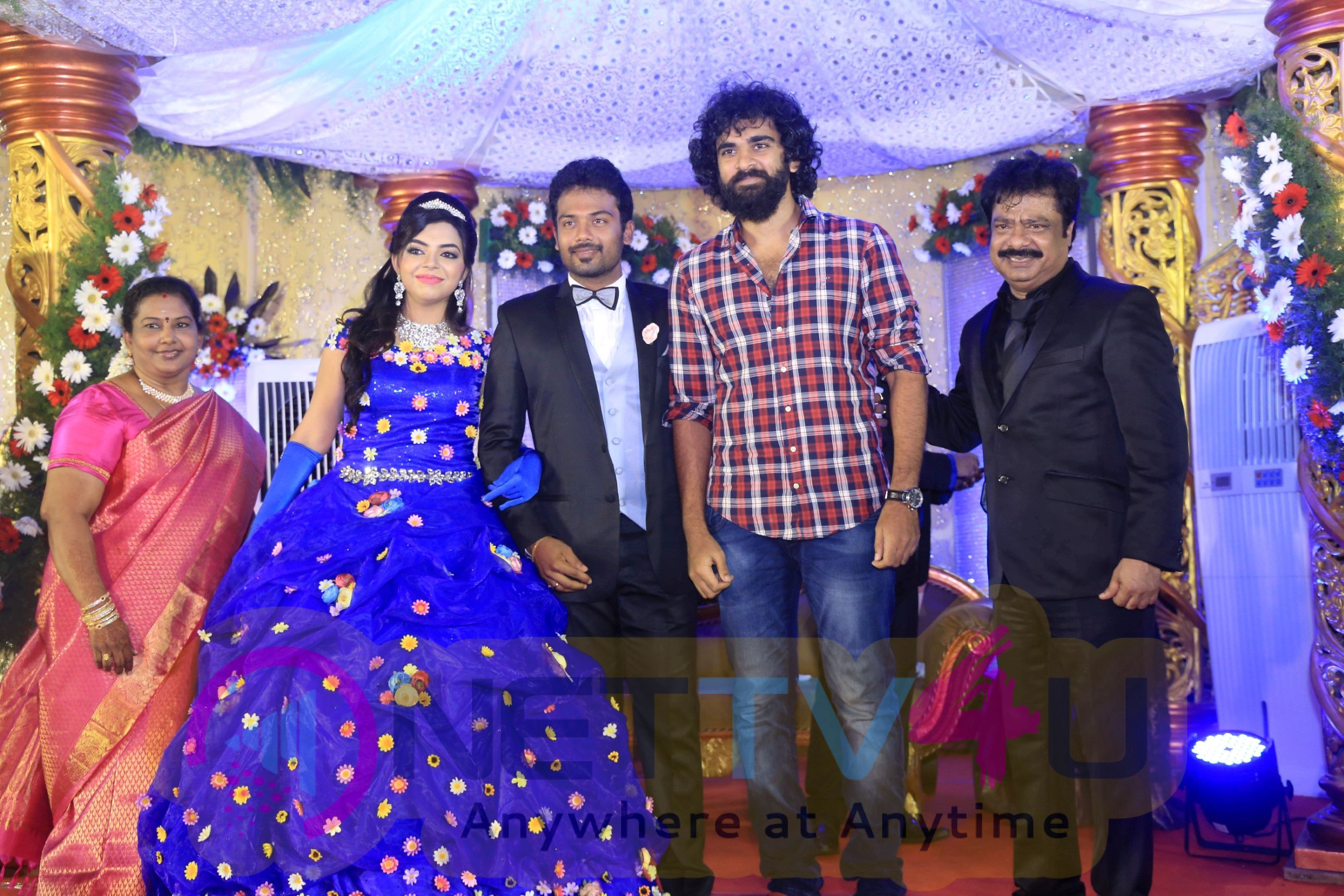 Director R. Pandiarajan Son Prithvirajan Weds Akshaya Wedding Reception Images Tamil Gallery