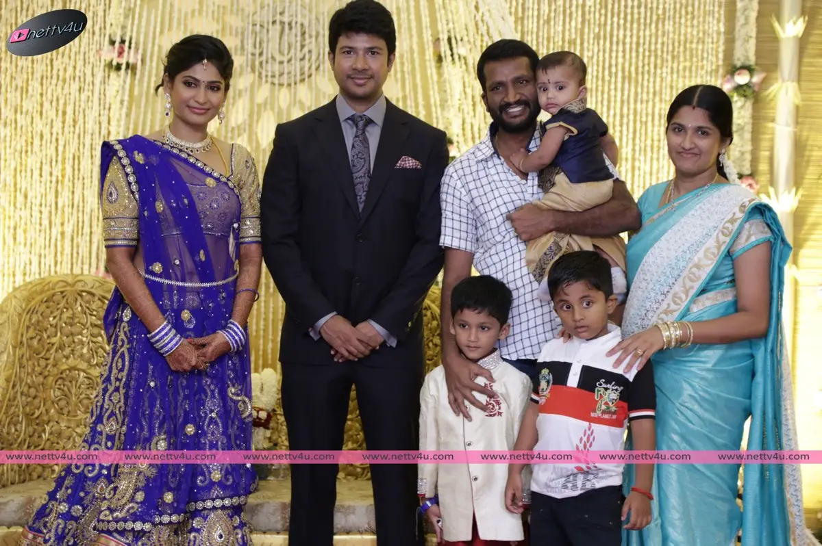 feroz vijayalakshmi wedding reception stills 09