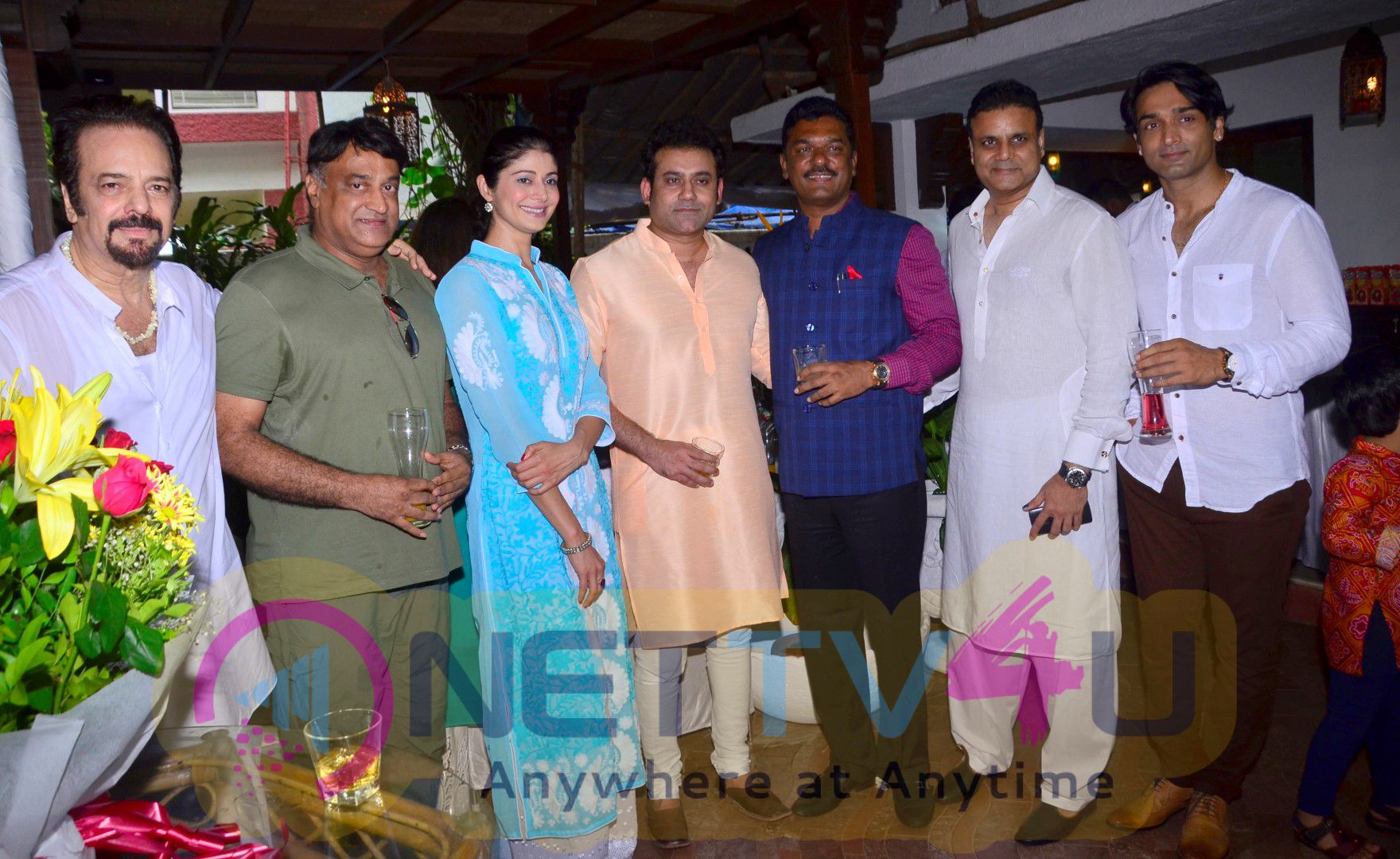 Glimpses Of The Glitzy Get-Together At Akbar Khans Residence Photos Hindi Gallery
