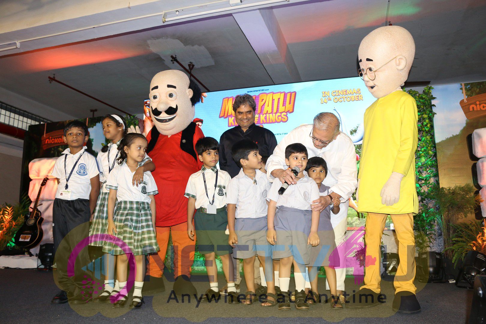 Gulzar & Vishal Bhardwaj At The Music Launch Of 3D Animation Film Motu Patlu King Of Kings Photos Hindi Gallery