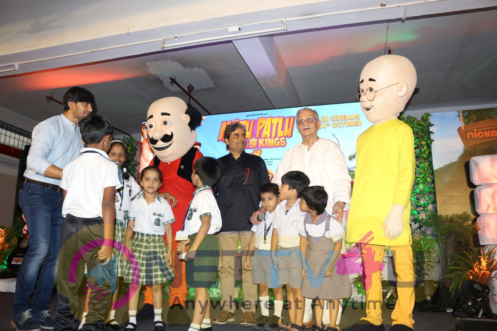 Gulzar & Vishal Bhardwaj At The Music Launch Of 3D Animation Film Motu Patlu King Of Kings Photos Hindi Gallery