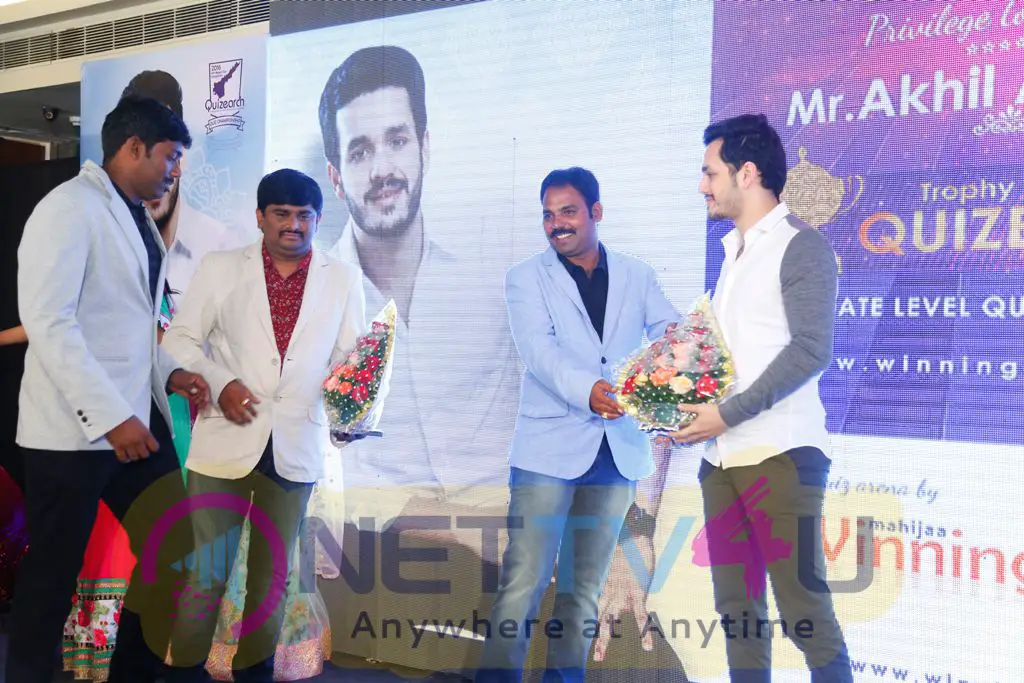 Hero Akhil For Winning Teams Quiz Competition Magazine And Trophy Launch In Taj Gateway Telugu Gallery