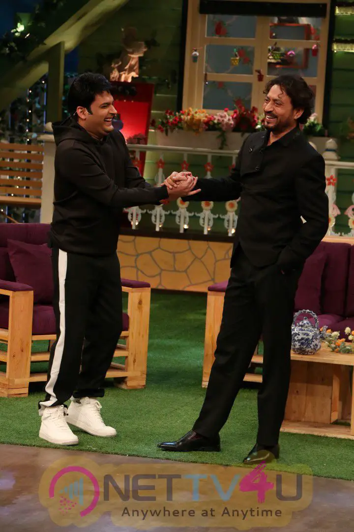 Irrfan Khan And Jimmy Shergill On The Sets Of The Kapil Sharma Show Attractive Stills Hindi Gallery