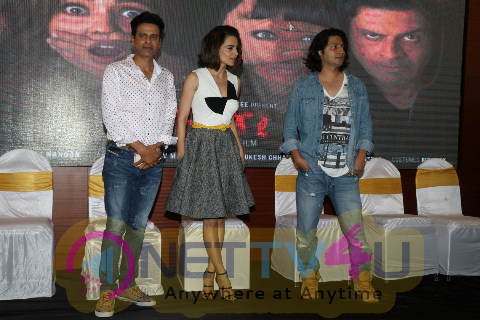 Kangana Ranaut & Manoj Bajpayee At Shirish Kunder Short Film Kriti Launch Photos Hindi Gallery