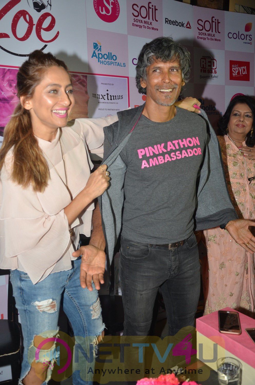 Launch Of 5th Edition Of Pinkathon Mumbai With Milind Soman Funtion Photos Hindi Gallery