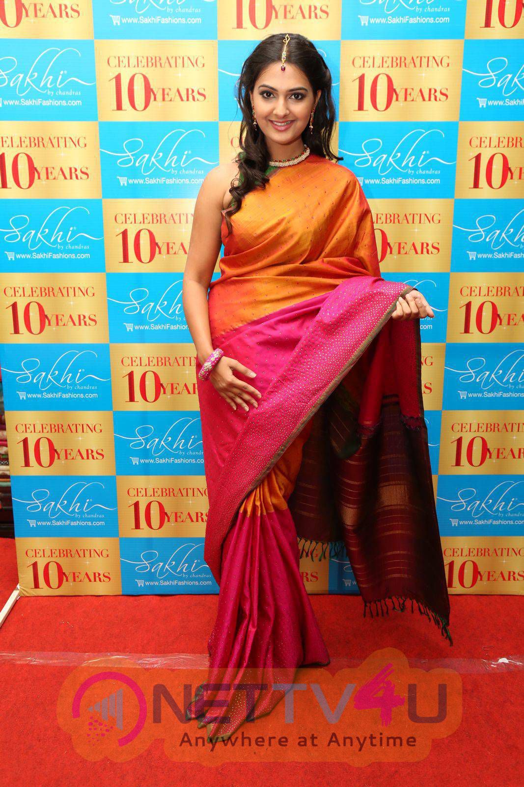 latest photos of actress neha deshpande at sakhi fashions 10th year celebrations 38
