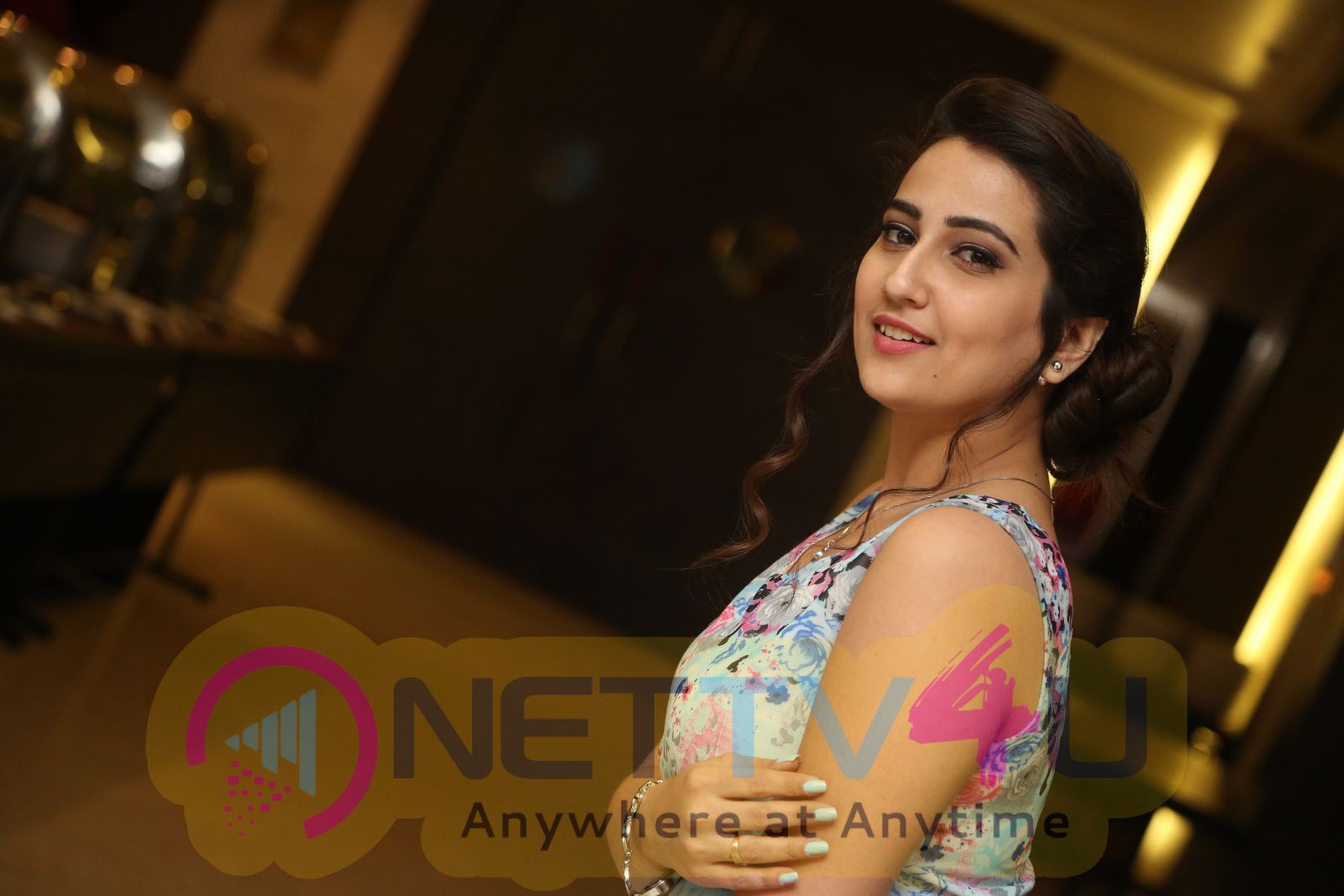 Manjusha Lovely Pics At Remo Telugu Movie First Look  Launch Telugu Gallery