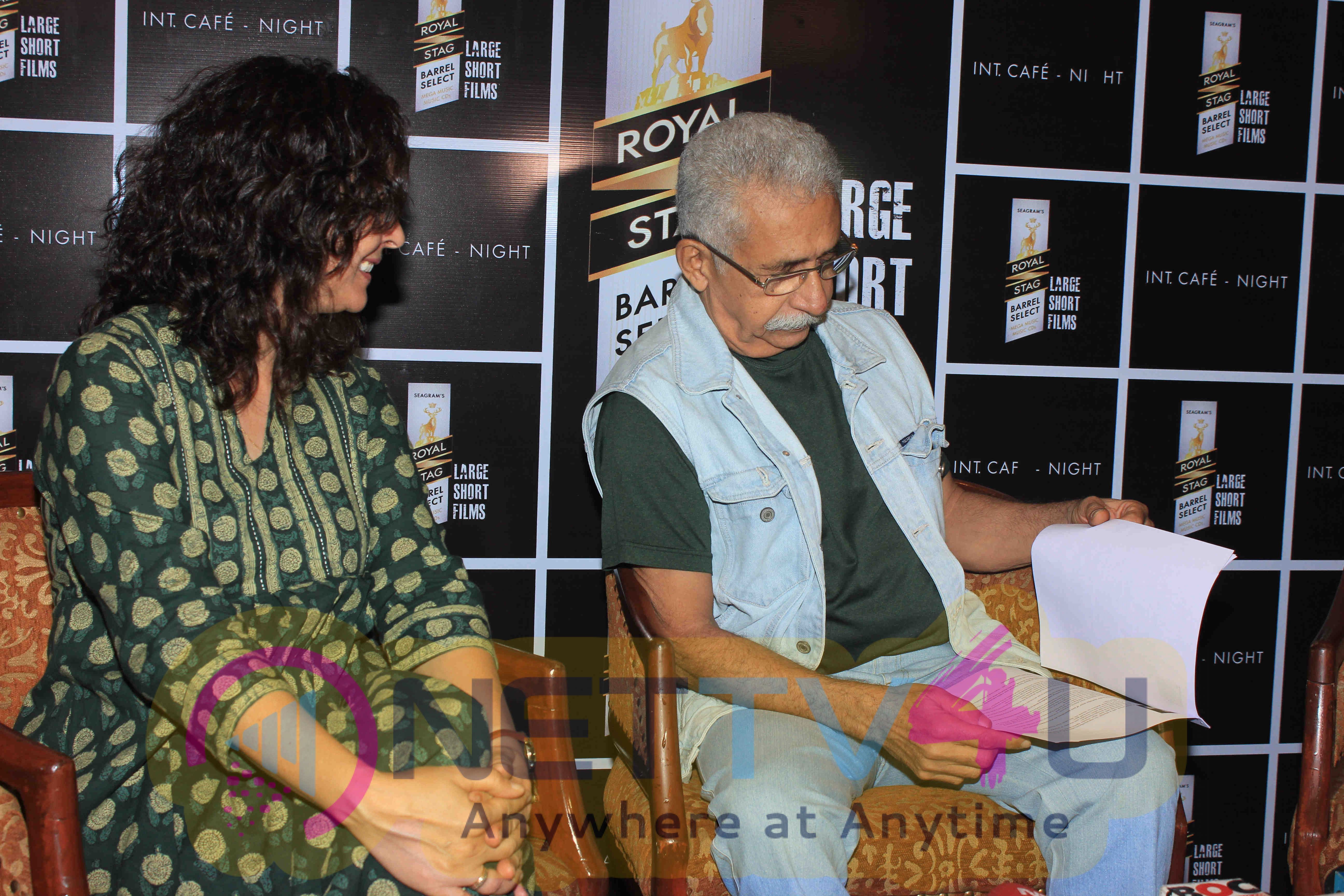 Media Interaction & Screening Of Short Film Interior Cafe - Night Elegant Photos Hindi Gallery
