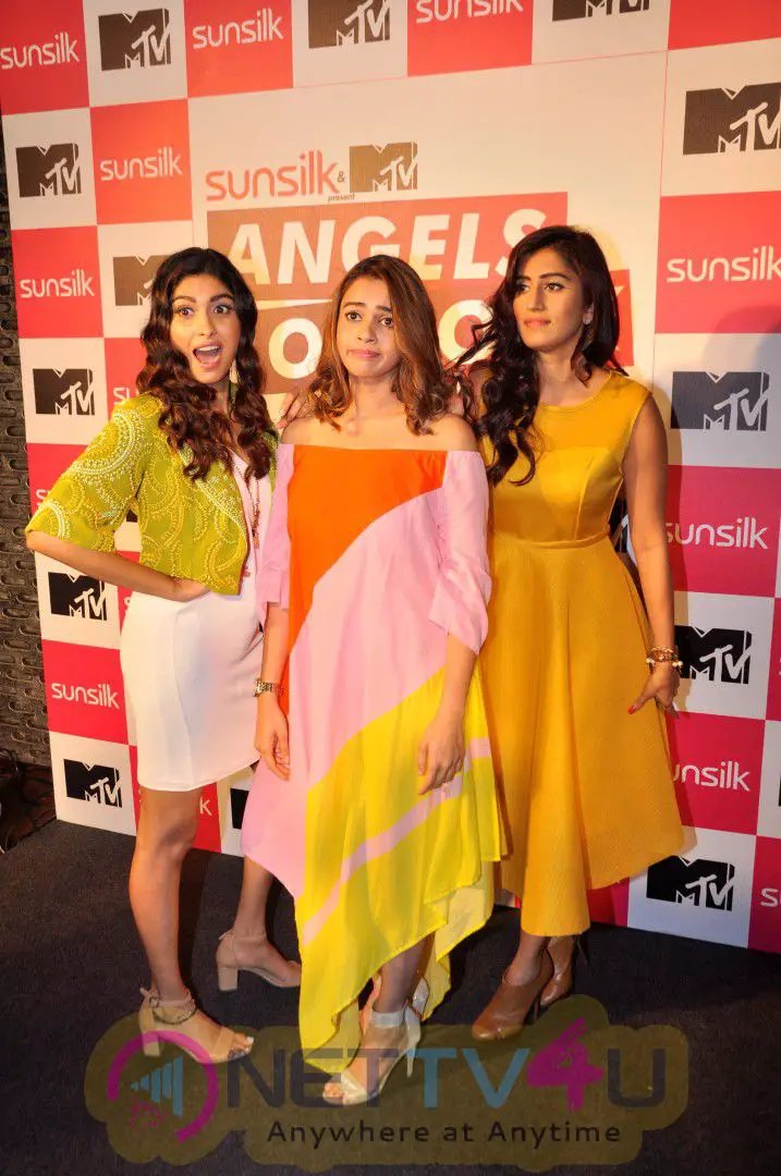 MTV Host A Meet & Greet With The Angels Of Rock Shalmali Kholgade,Akasa Singh,Anusha Mani Beautiful Stills Hindi Gallery