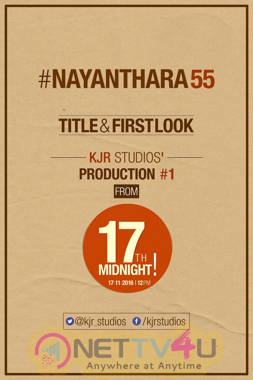 Nayanthara Untitled Project Title And First Look Will Be Released On November 17th Telugu Gallery