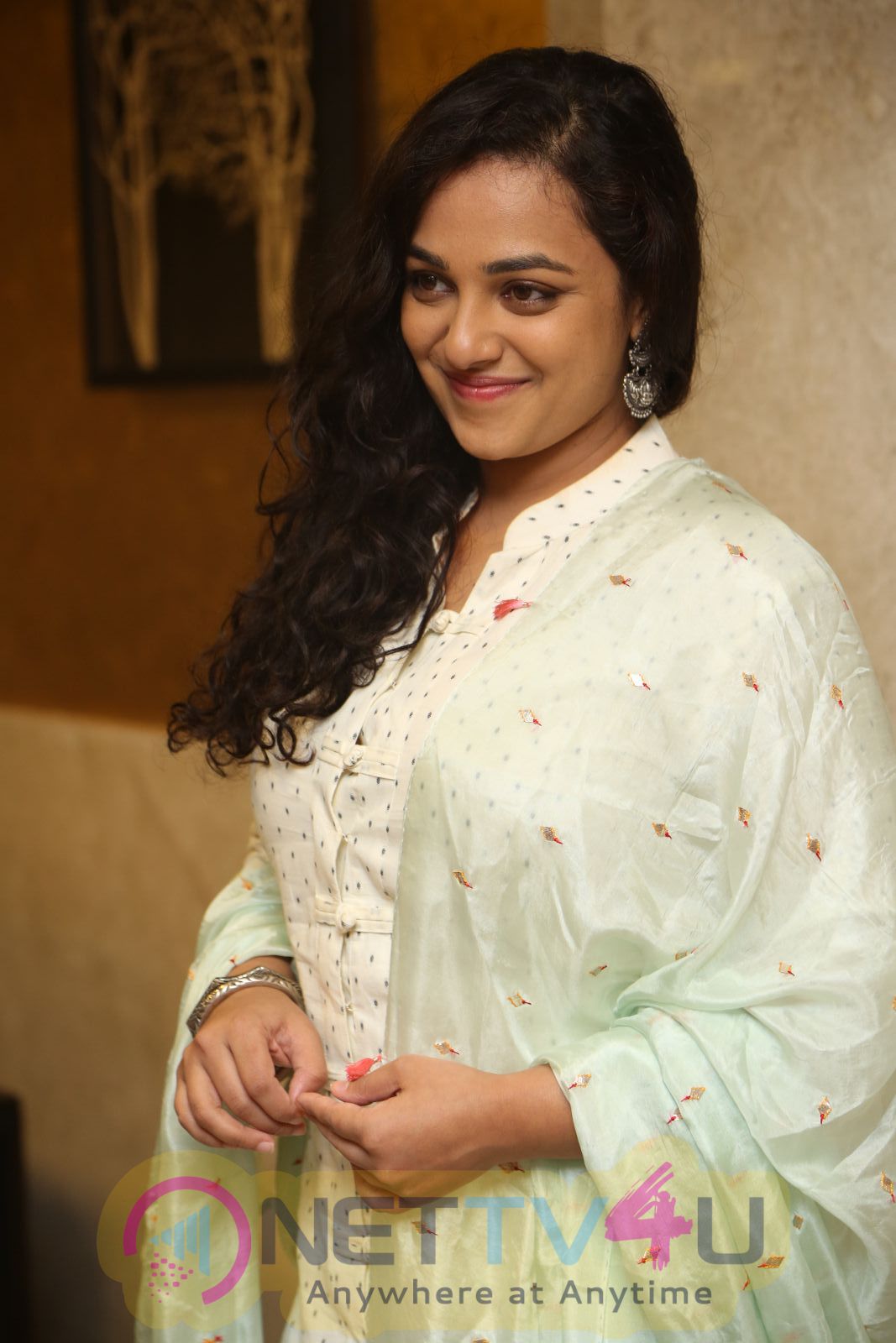 Nithya Menen Lovely Stills At 100 Days Of Love Movie Audio Launch Telugu Gallery