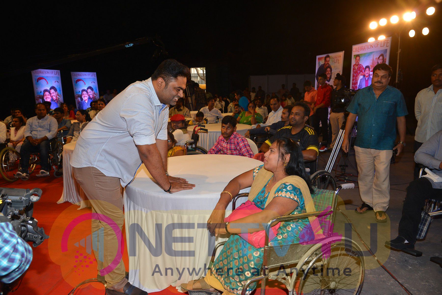 Nagarjuna With Physically Challenged Persons,Oopiri Team Chit Chat Exclusive Photos Telugu Gallery