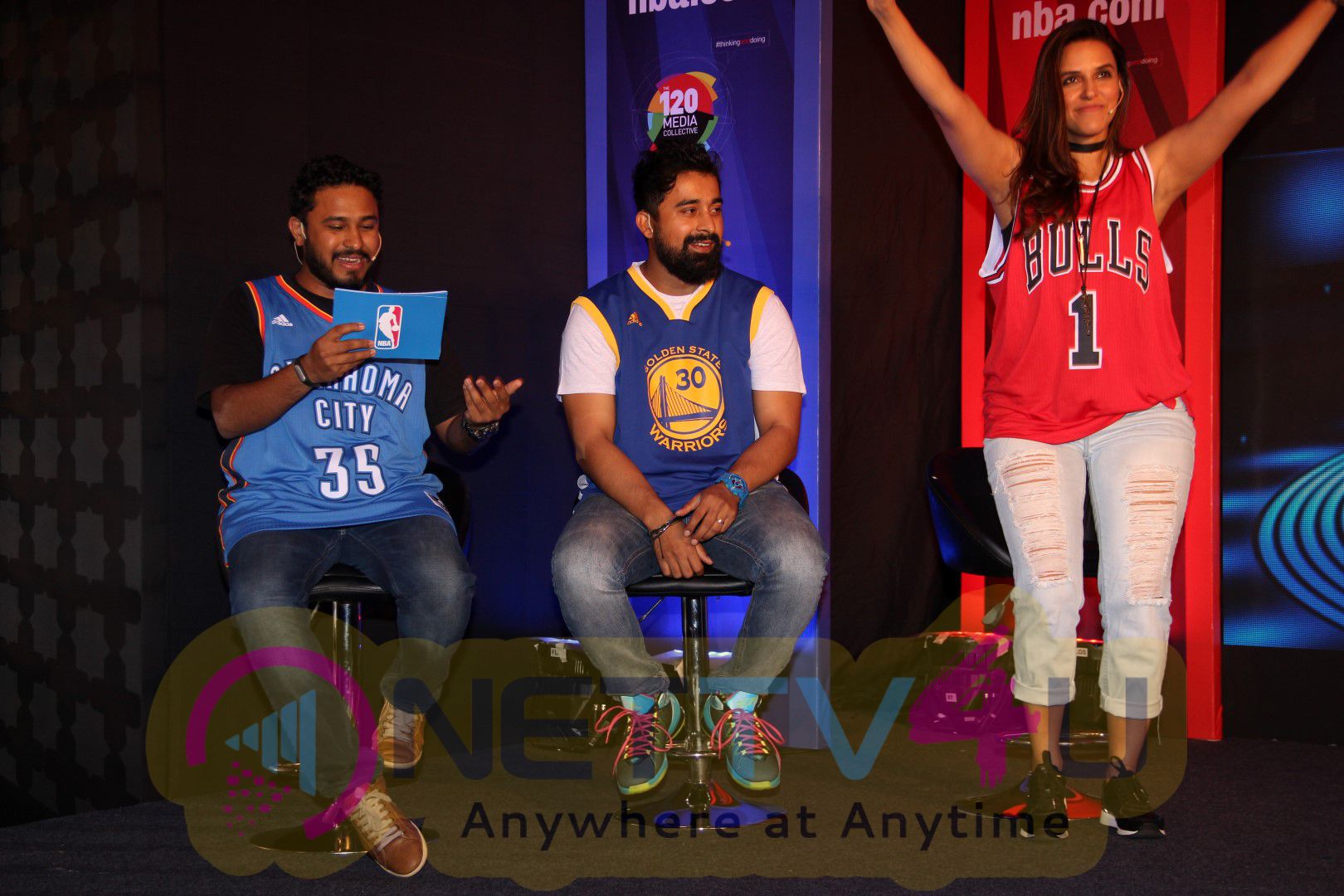 Neha Dhupia & Rannvijay Singh At Launch NBA Digital Destination Photos Hindi Gallery