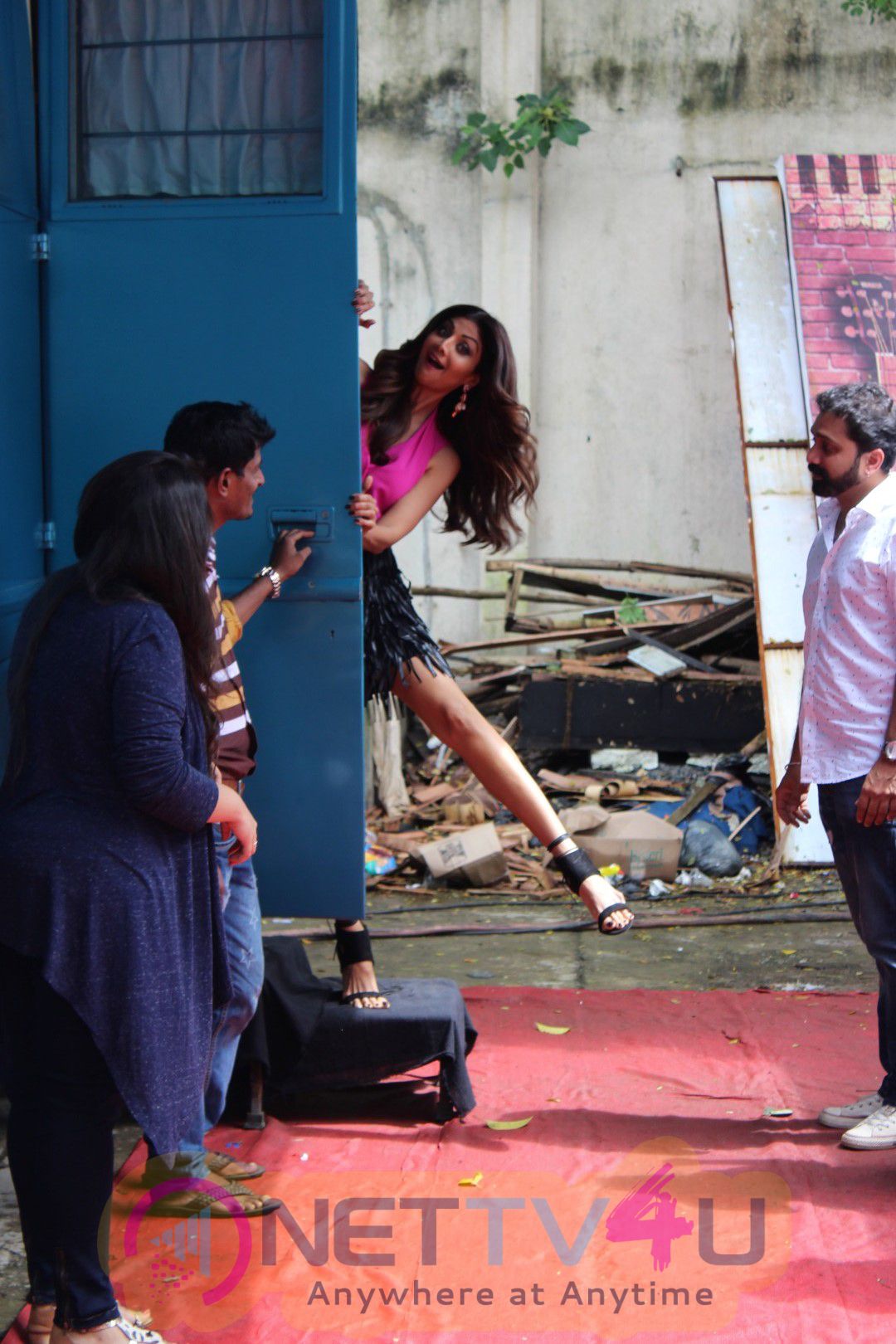 Photoshoot Of Sony TV Super Dancer With Shilpa Shetty, Anurag Basu & Geeta Kapoor At Filmistan Studio Photos Hindi Gallery
