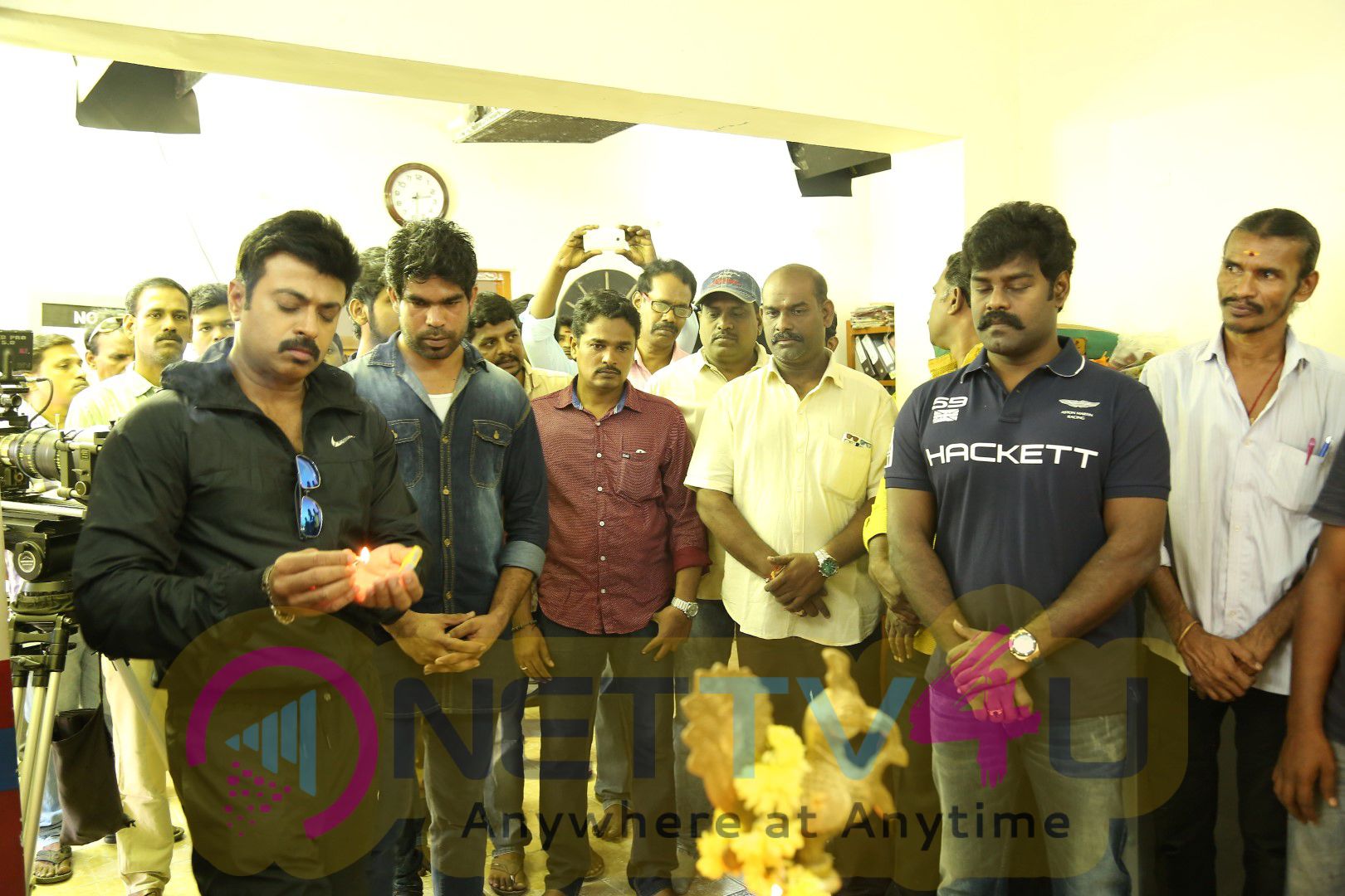 Producer & Actor R K Suresh Debuts As Hero In Thani Mugam Movie Pooja Stills Tamil Gallery