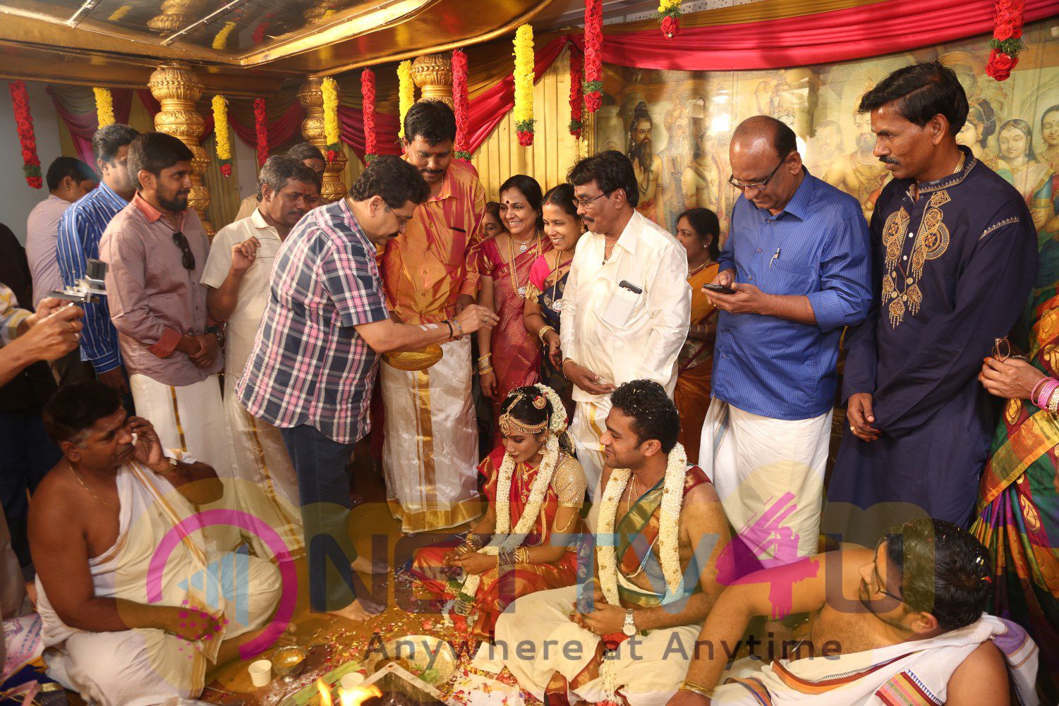 Producer TR Selvam Daughter Kiruthika Wedding Reception Stills Tamil Gallery