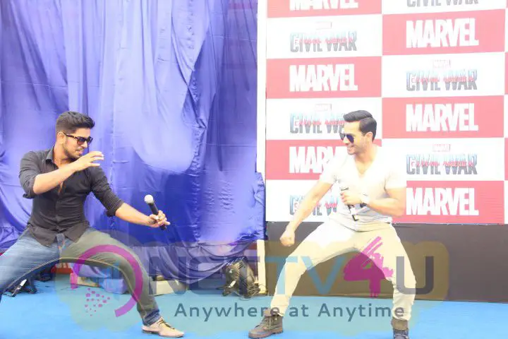Photos Of Varun Dhawan Unveils & Launches The Special Captain America Figurines Flown UNCUT Hindi Gallery