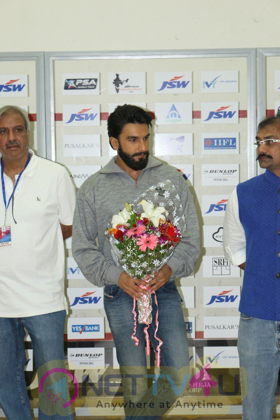 Ranveer Singh Attend Jsw Indian Squash Circuit 2016 Photos Hindi Gallery