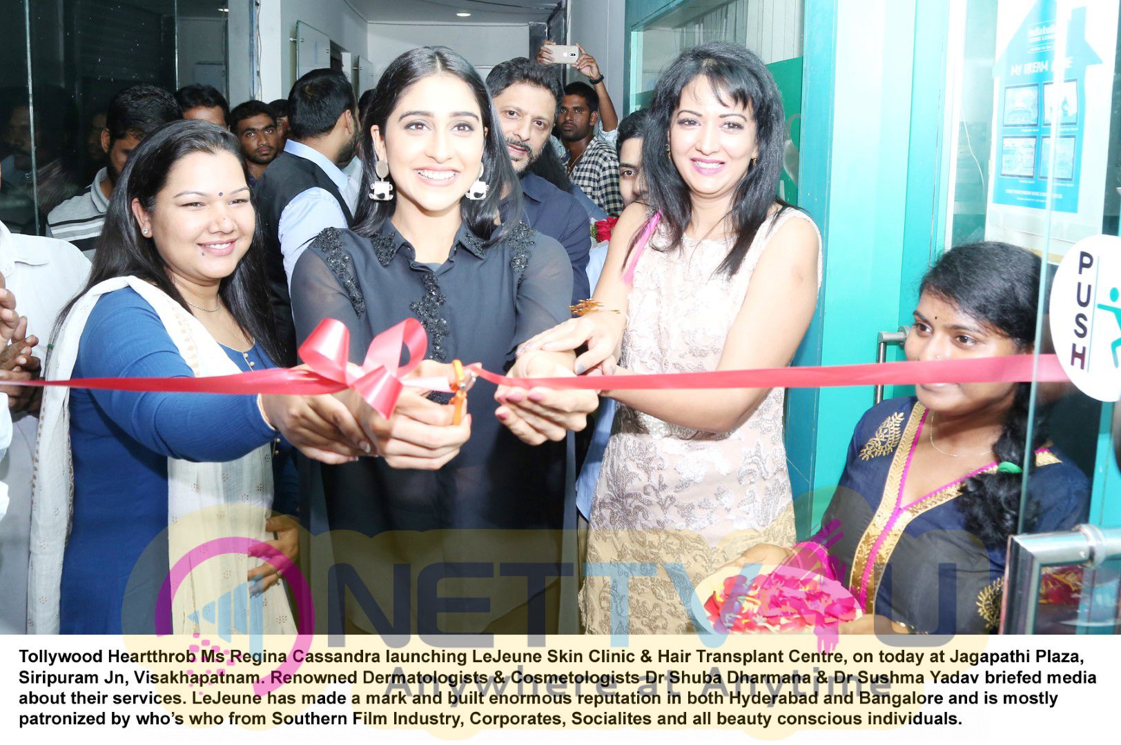 Regina Cassandra Launches LeJeune Skin And Hair Transplant Clinic At Vizag Telugu Gallery
