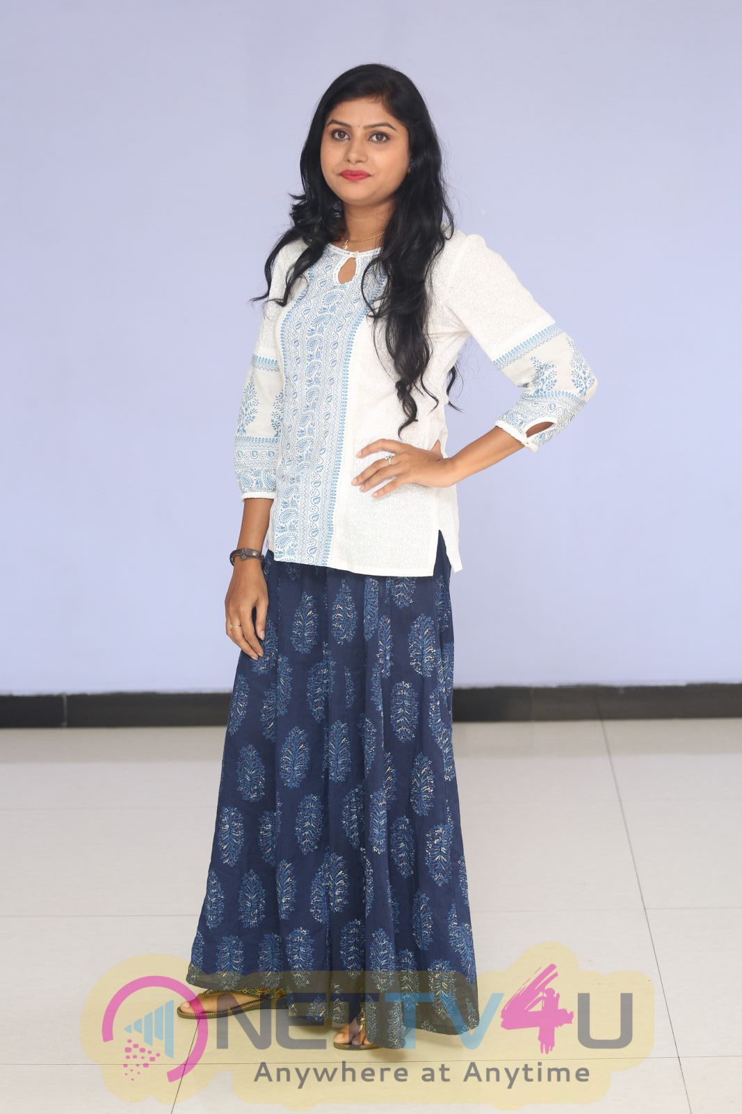 Rithika Classy Stills At Ameerpetlo Movie Audio Success Meet Telugu Gallery