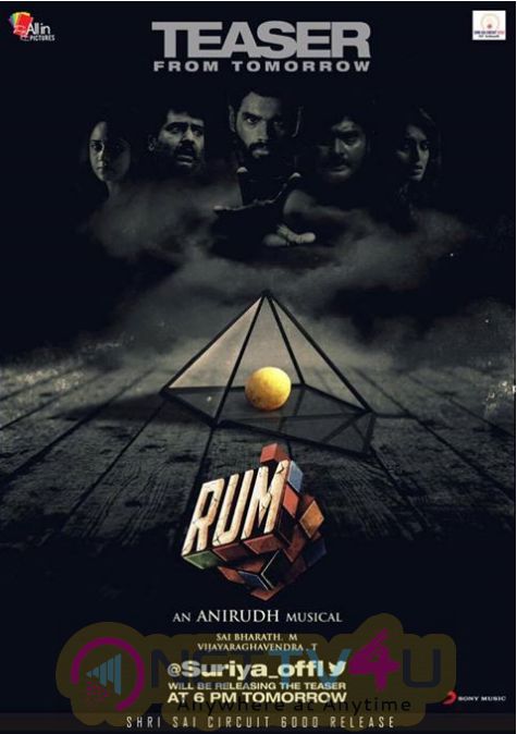 Rum Teaser Will Be Released By Suriya Sir Tomorrow Evening At 6 Pm Tamil Gallery
