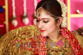 Rahul - Sridevi Seemantham Function Beauteous Colourful Photos Tamil Gallery