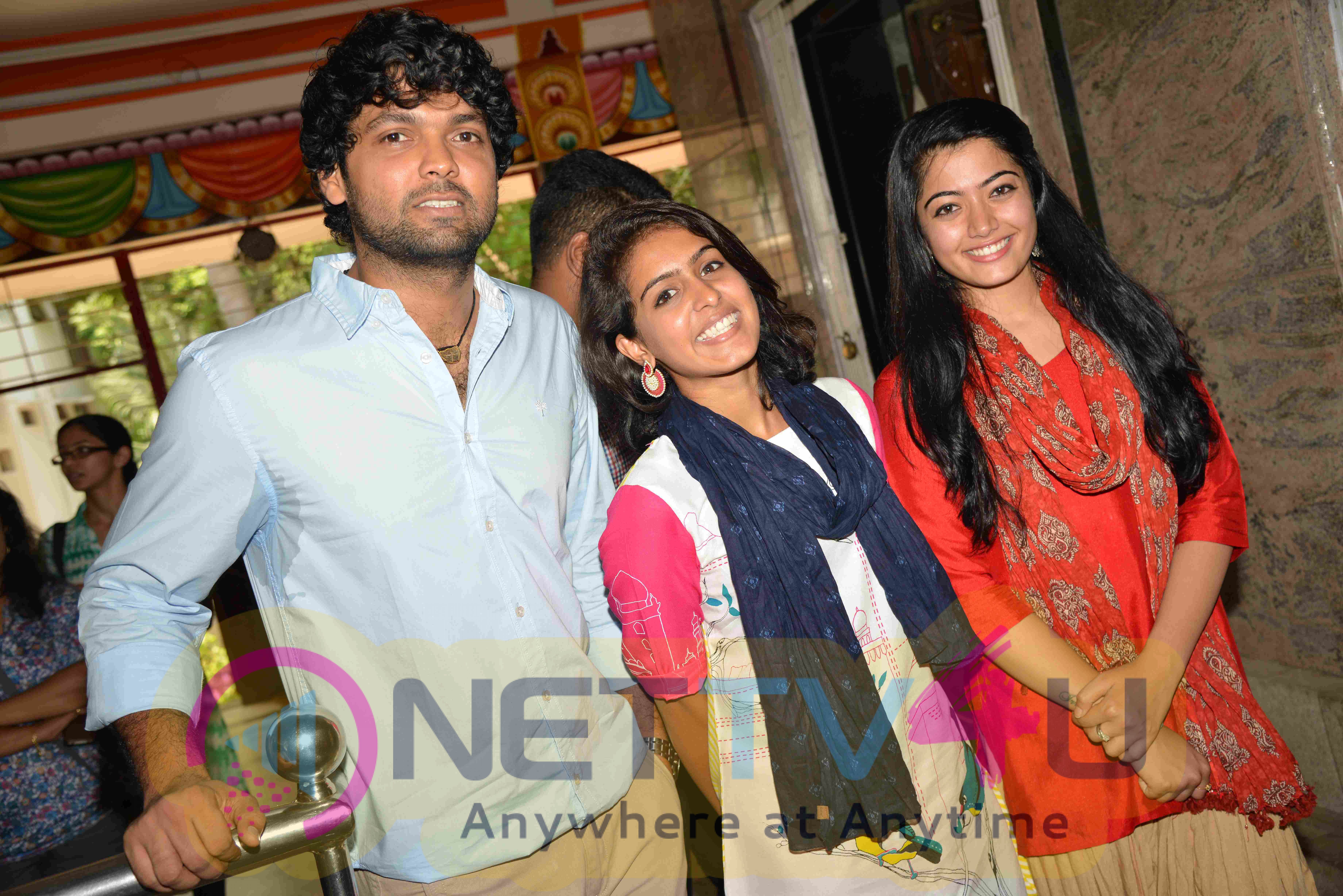 Rakshit Shetty Kirik Party Movie Launch Stills Kannada Gallery