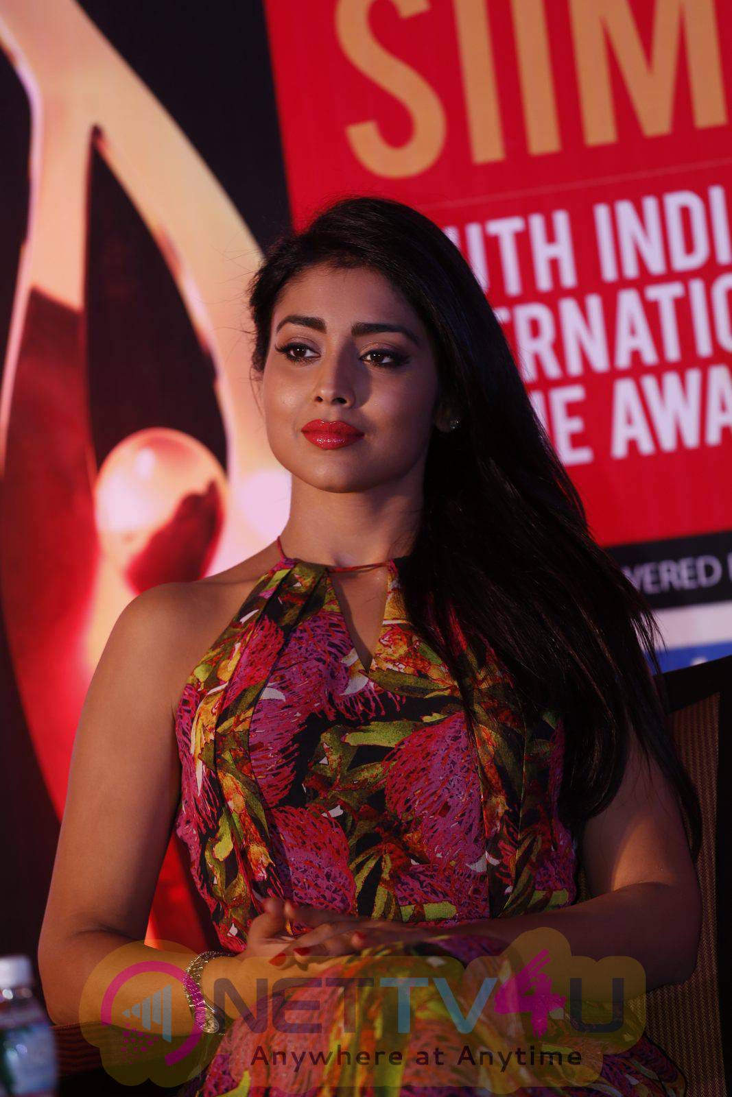 recent photos of actress shriya saran at south indian international movie awards press meet 1